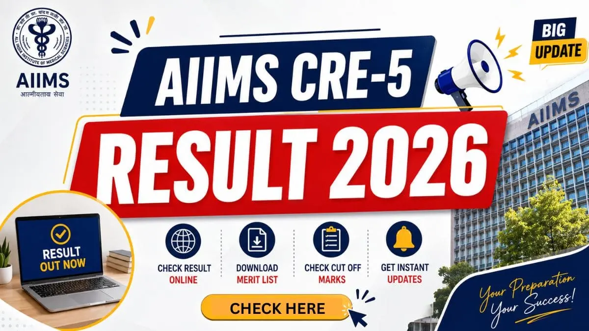 AIIMS CRE-5 Result 2026