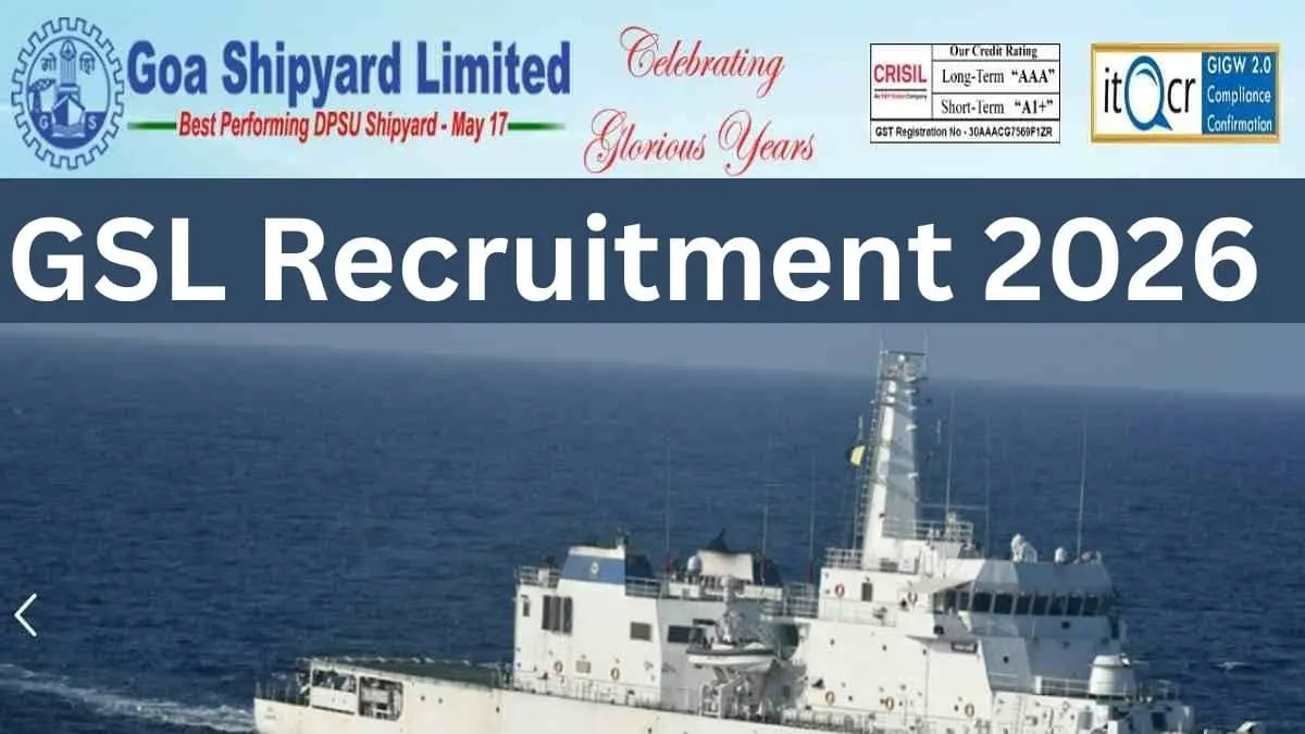 GSL Recruitment 2026 | Engineering पास युवाओं के लिए शानदार मौका, ₹40,000 तक सैलरी, Apply Online