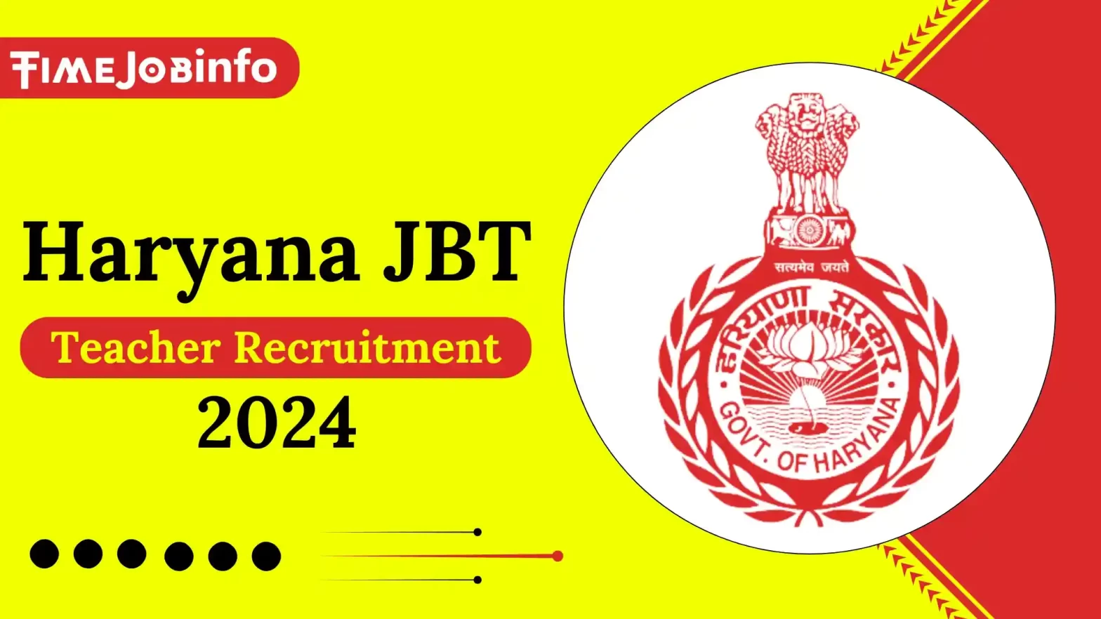 Haryana JBT Teacher Recruitment 2024