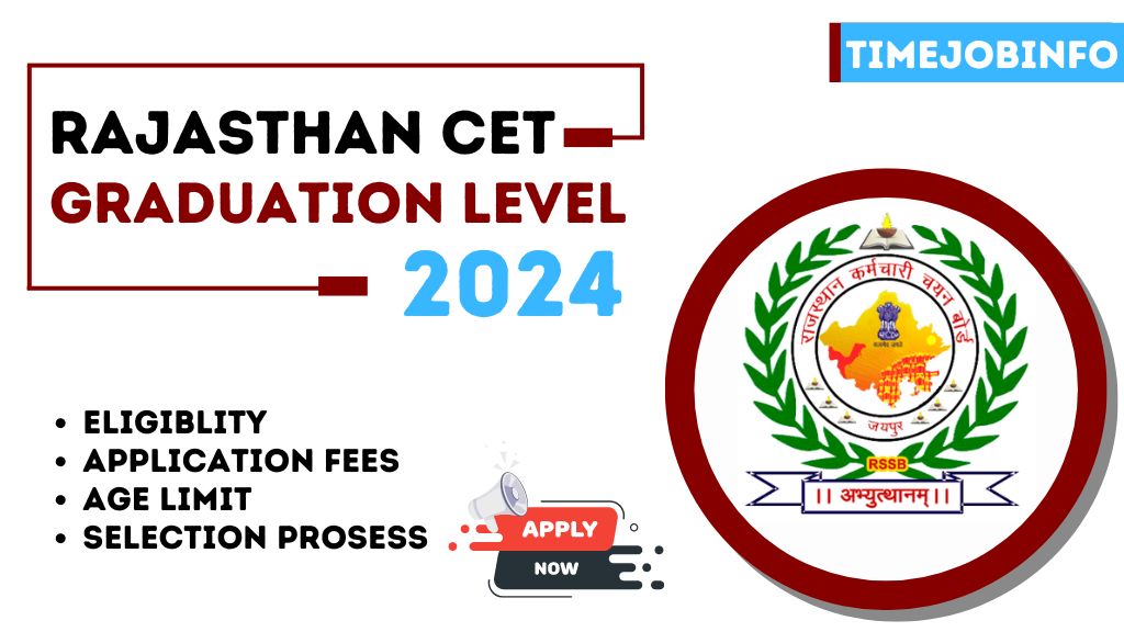 Rajasthan CET Graduation Level 2024