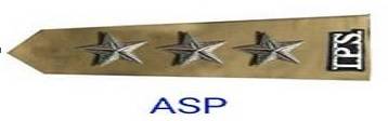 Rajasthan Police Rank Insignia : Assistant Superintendent of Police(Indian Police Service) - IPS