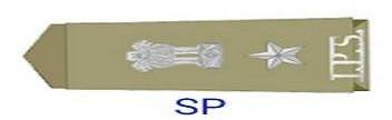 Rajasthan Police Rank Insignia : Superintendent of Police