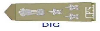 Rajasthan Police Rank Insignia : Deputy Inspector General of Police