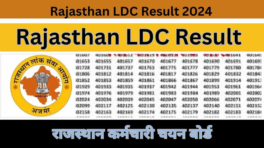 Rajasthan LDC Result
