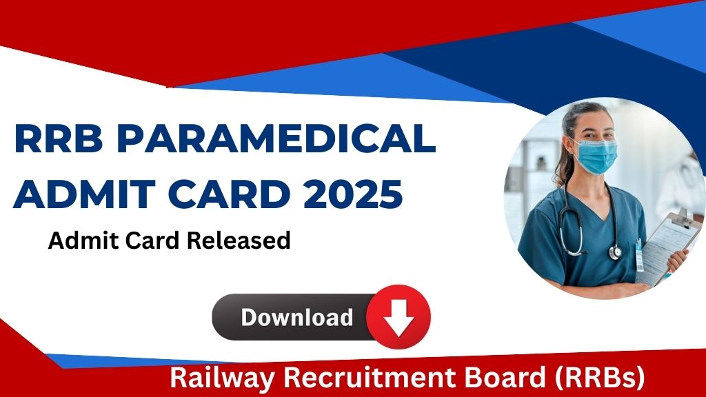 RRB Paramedical Admit Card 2025