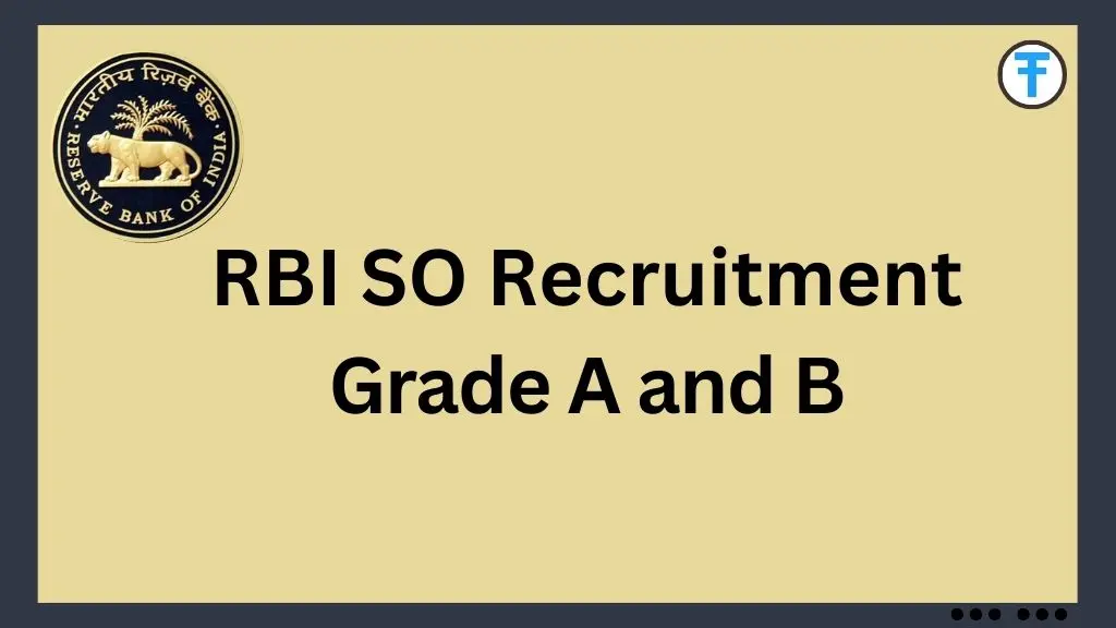 RBI SO Recruitment 2025: