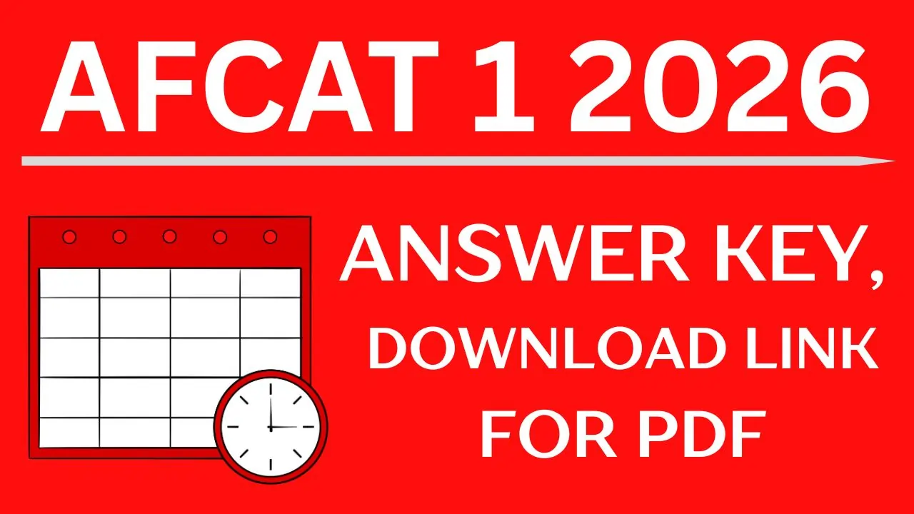 AFCAT 1 2026 Answer Key