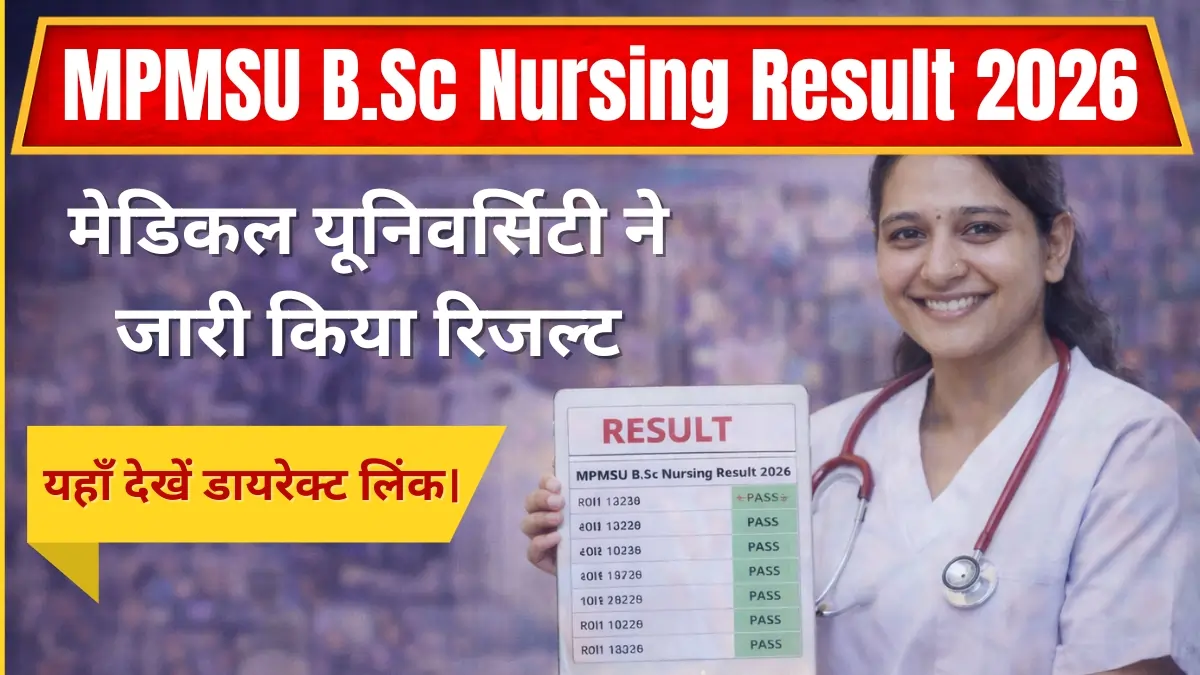 MPMSU B.Sc Result 2026