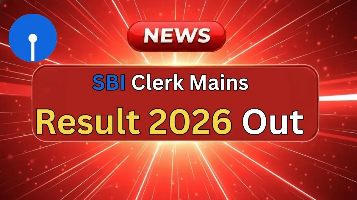 SBI Clerk Mains Result 2026