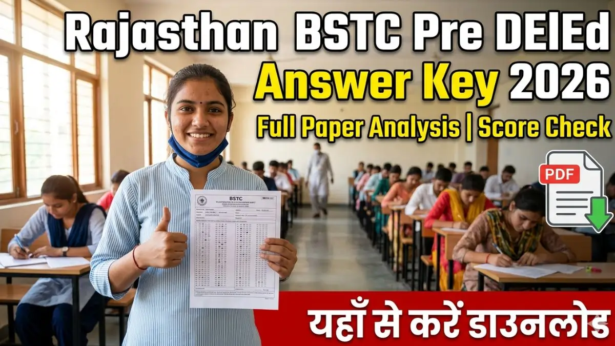 Rajasthan BSTC Pre DElEd Answer Key 2026