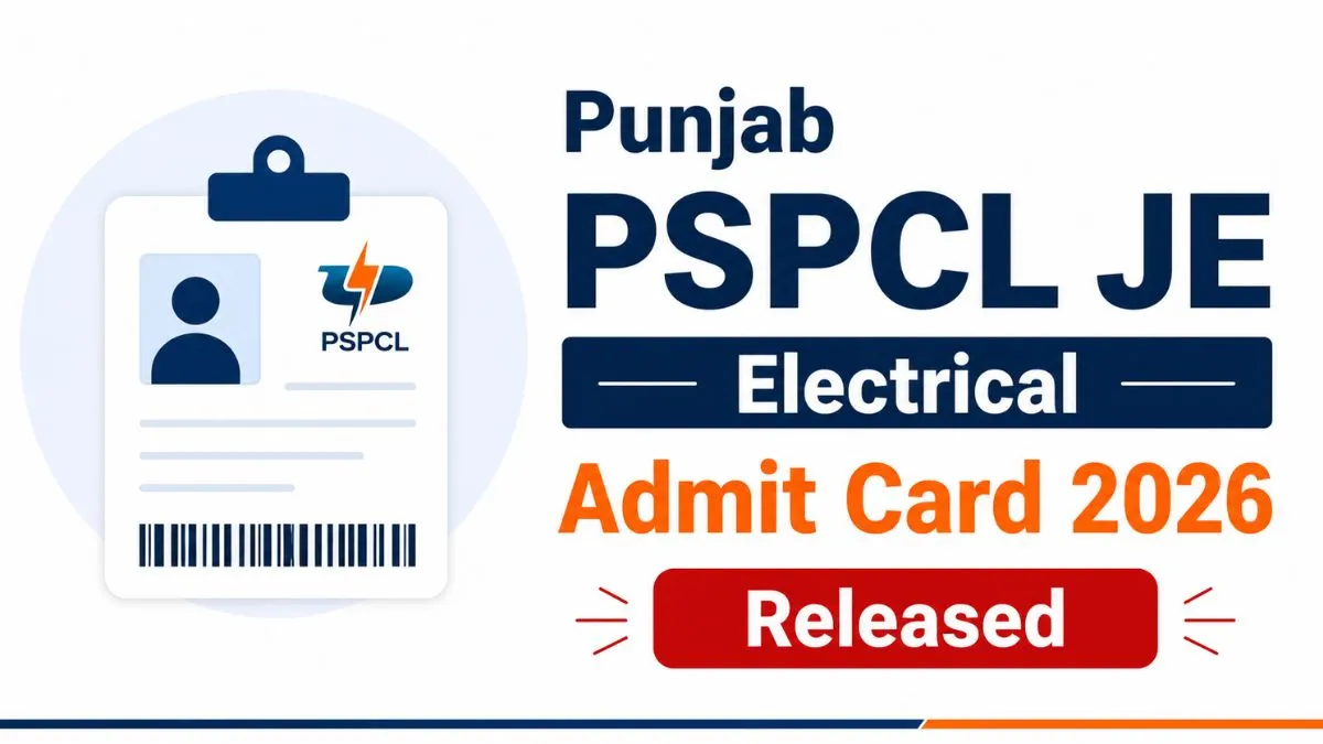Punjab PSPCL JE Electrical Admit Card
