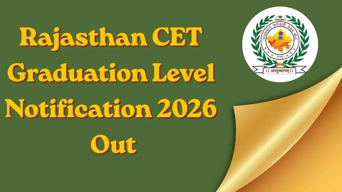 Rajasthan CET Graduation Level